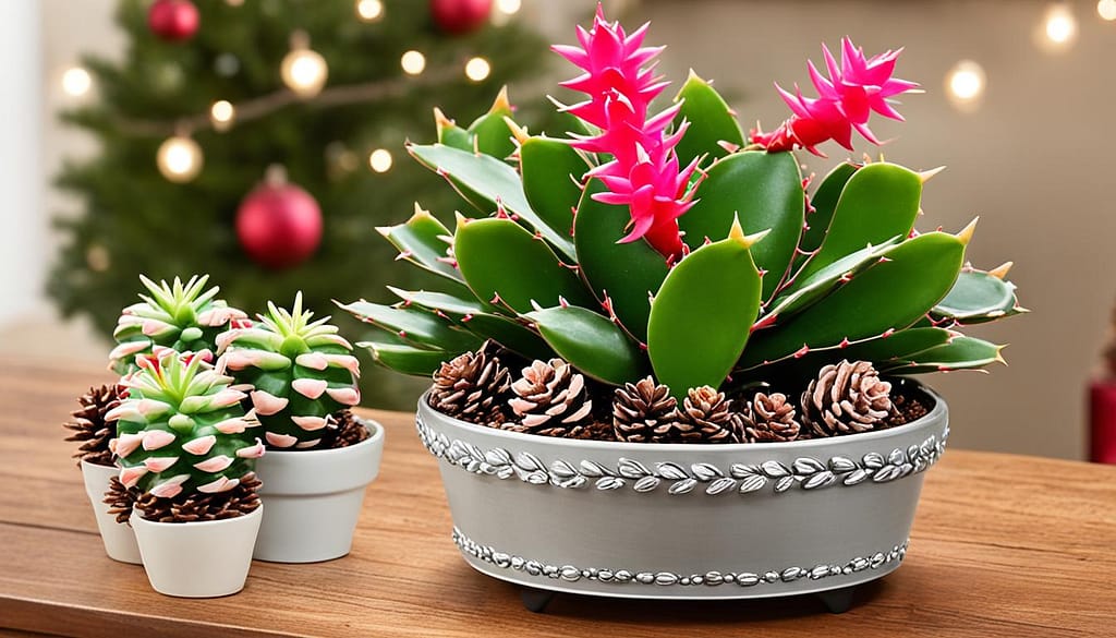 festive succulent